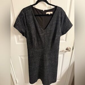 LOFT Black and White/Gray Dress